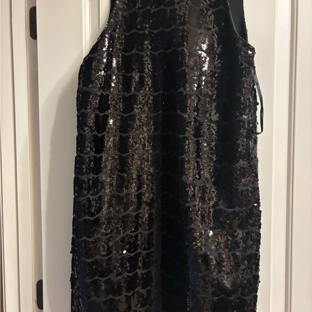 Vineyard Vines Black Sequin Dress